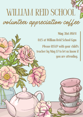 Invitation William Reid Appreciation Event