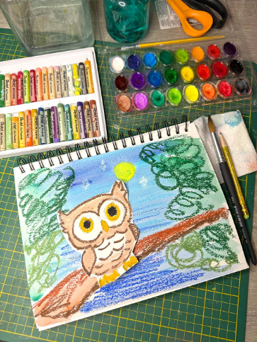 owl drawing may 2 2025